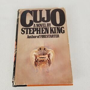 Stephen King Cujo Viking early 1981 BCE hardcover book with dust jacket